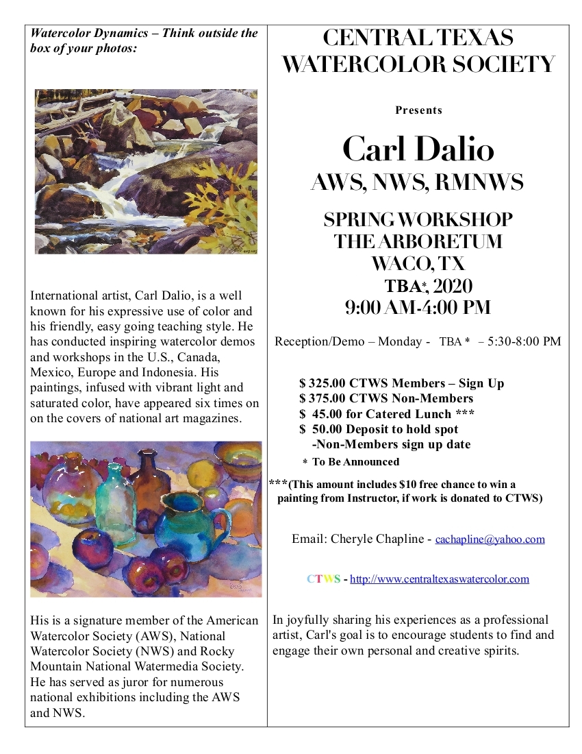 2020 CTWS Spring Workshop Carl Dalio