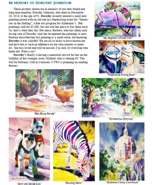 CTWS Artist - Dorothy Johnson