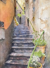 Mary Coleman Cinque Terra.Stairway.jpg